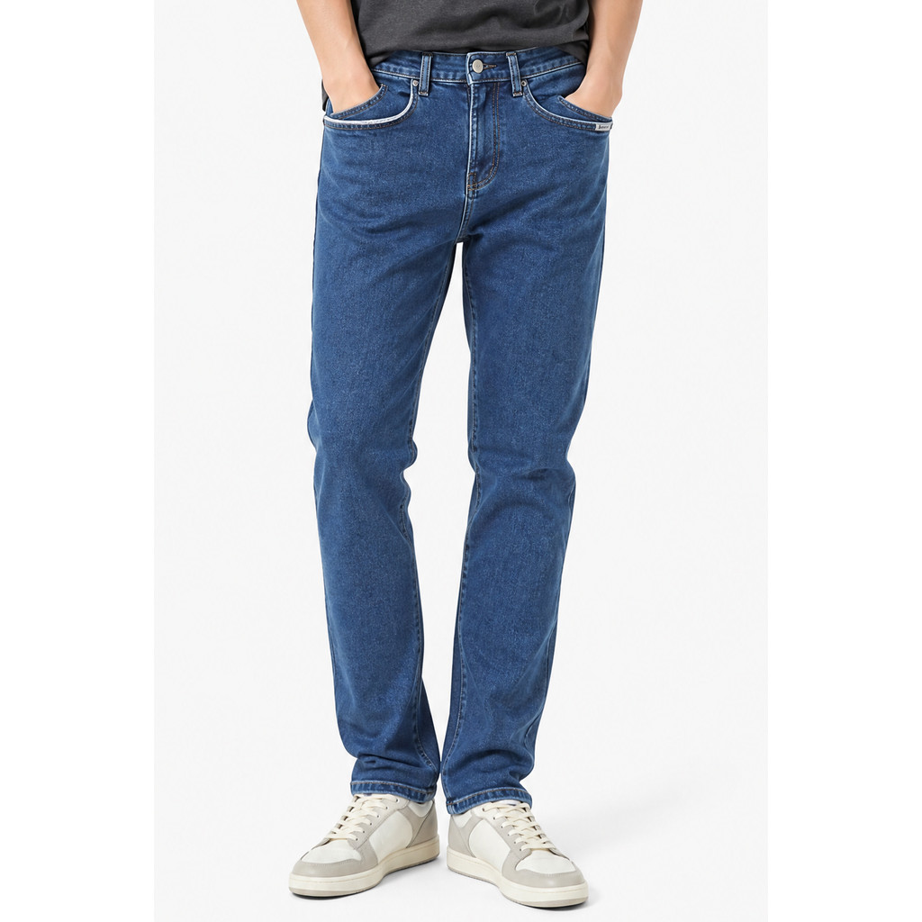 Calça Jeans Slim Básica Leve Polo Wear Jeans Médio