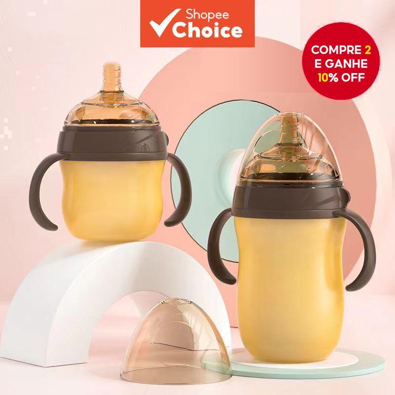0-36 Meses Mamadeira de Água de Silicone Prata Nan com Alça/Para Bebês 250ml em Oferta na Shopee