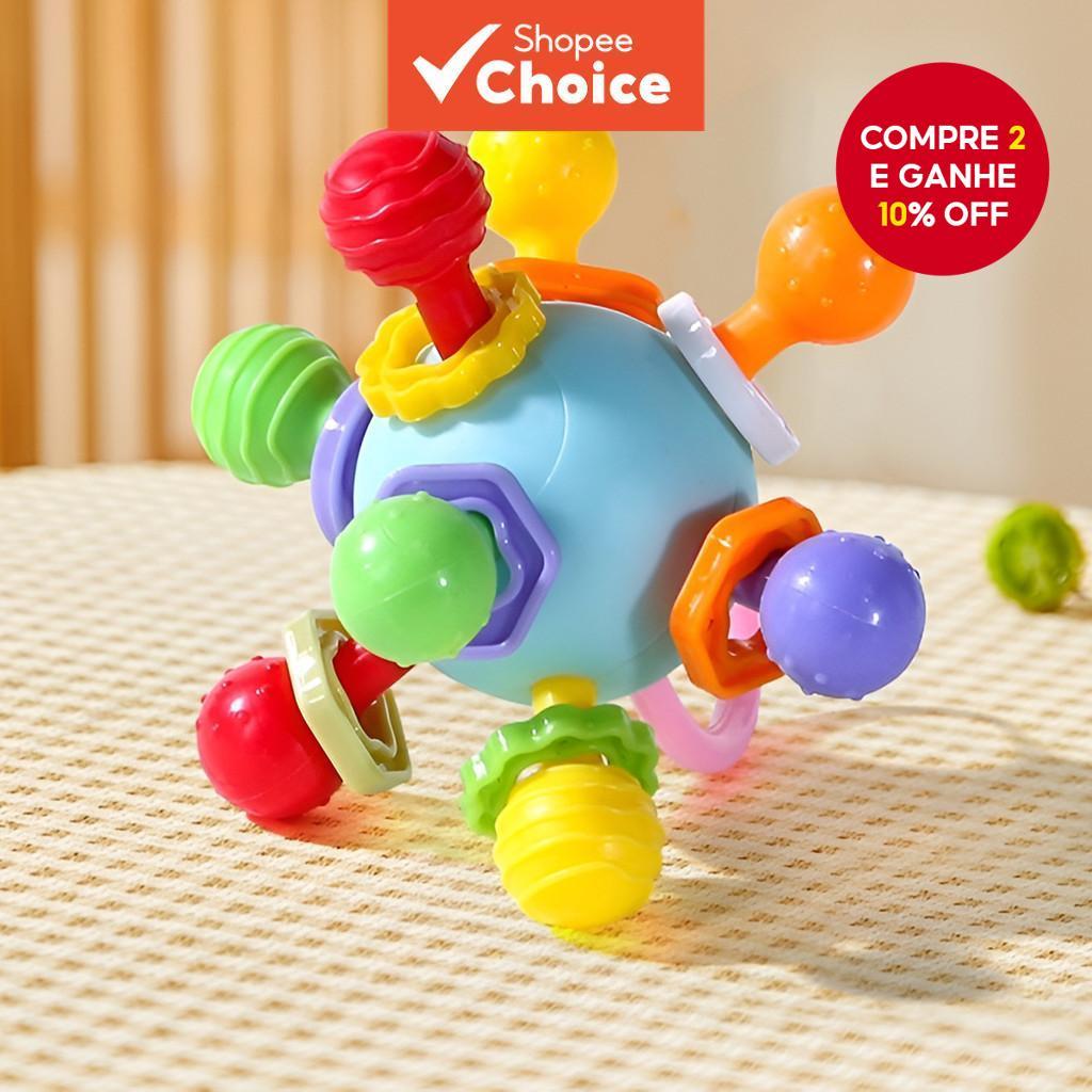 Mordedor Seguro para Bebê em Silicone – 1 Peça, Cor Aleatória