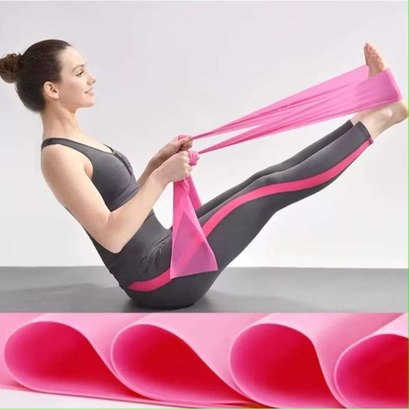 Faixa Elástica Fitness 150cm para Yoga, Alongamento, Exercícios e Treino Funcional
