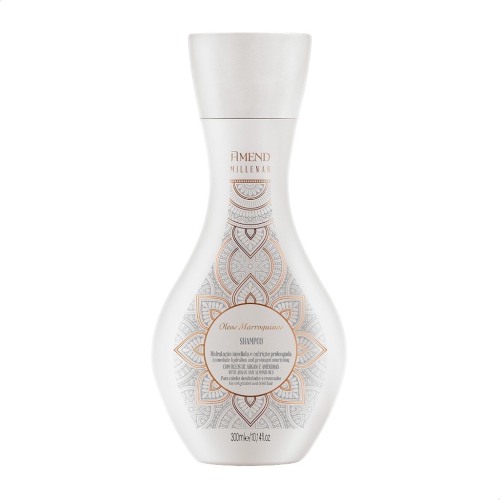 Amend Millenar Óleos Marroquinos Shampoo 300ML em Oferta na Shopee