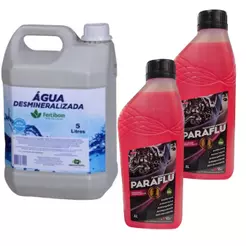 KIT AGUA DESMINERALIZADA E ADITIVO PARA RADIADOR CONCENTRADO