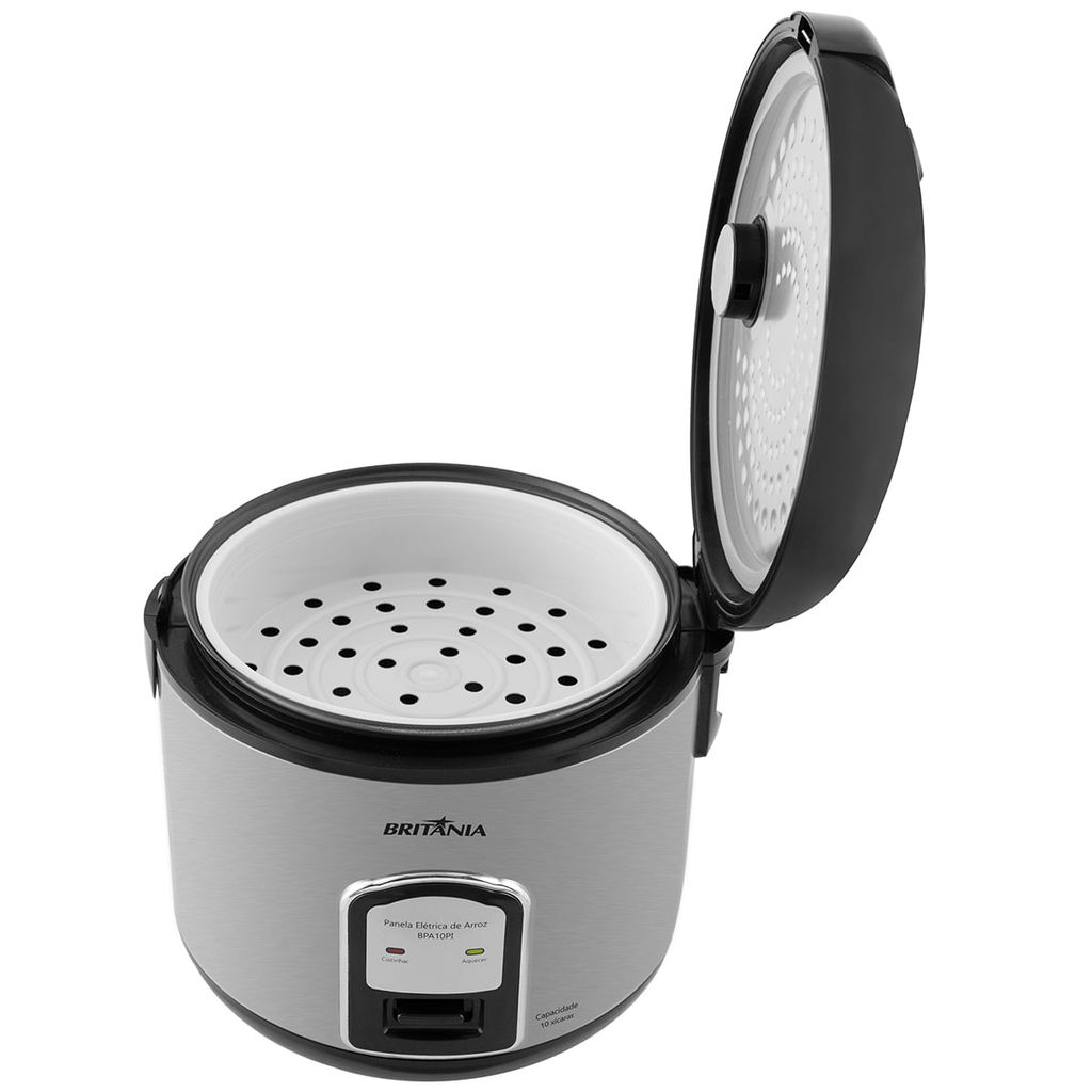 Detalhes do Panela de Arroz Britânia BPA10PI XI75 10 Xícaras