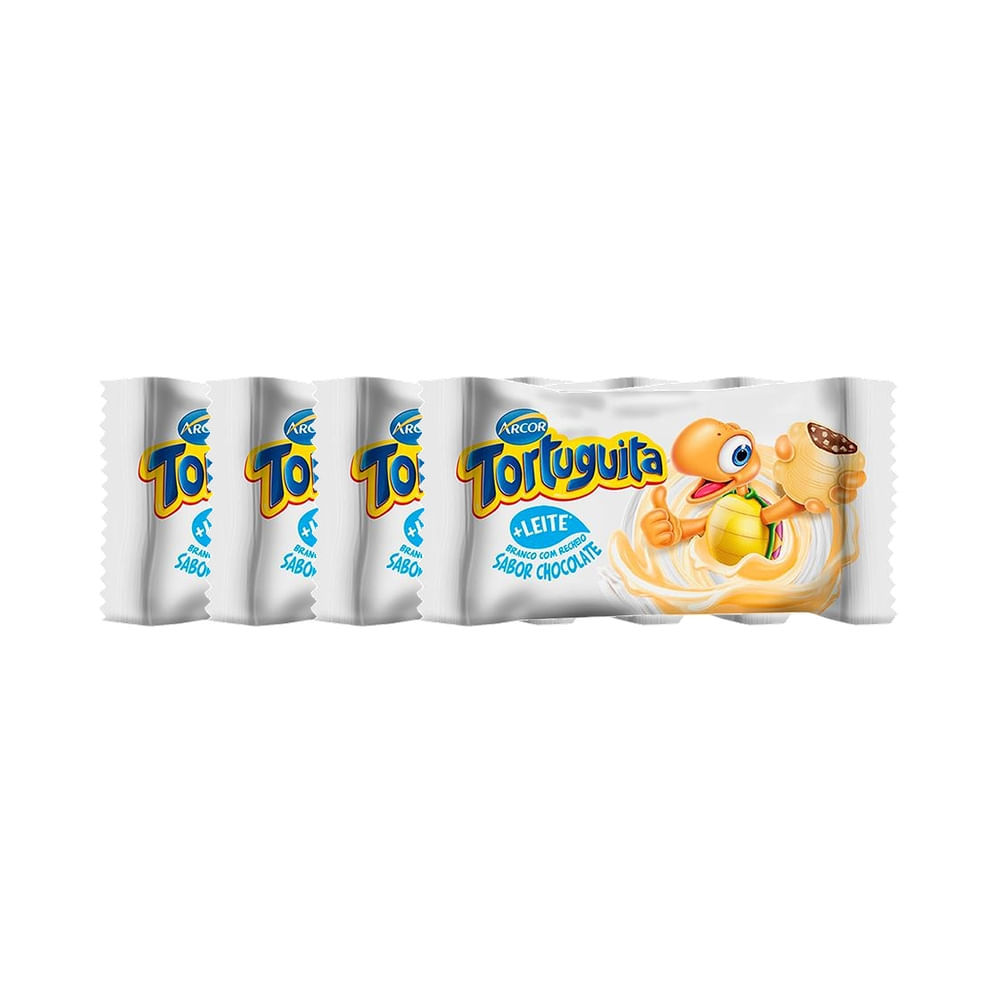 Kit 4 Chocolate Arcor Tortuguita Branco 15,5g em Oferta na Shopee