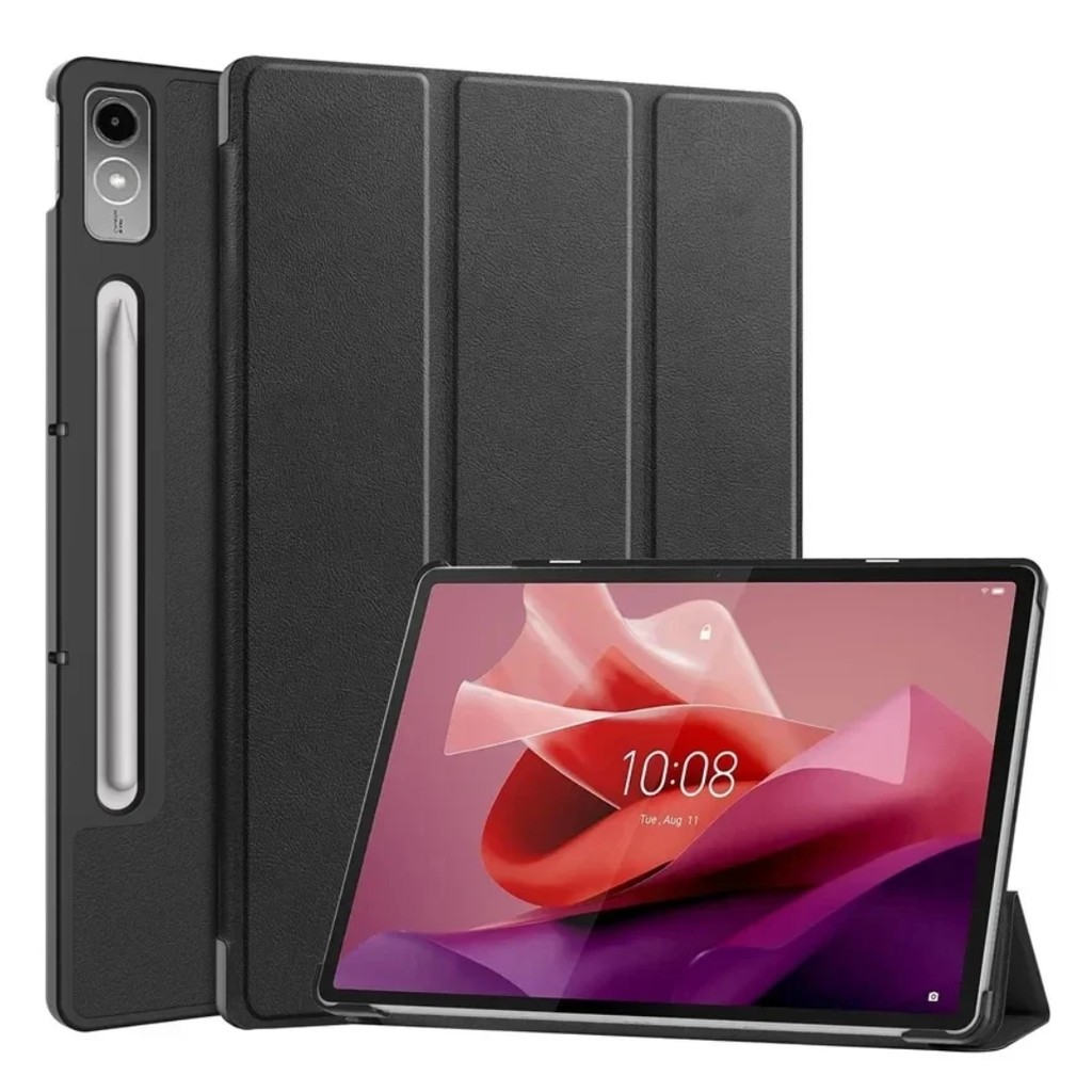 Capa case couro sintético resistente protetora para tablet Lenovo Tab P12 - 2024