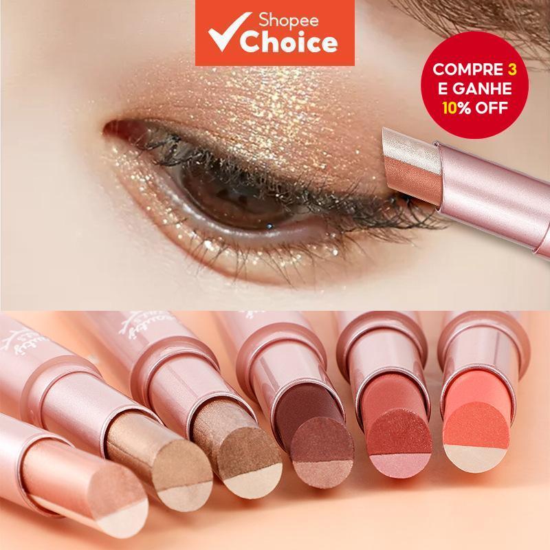 Sombra Gradiente Em Bastão À Prova D'água Pérola Brilhante 3D Maquiagem Para Os Olhos De Manchas Beleza Preguiçosa em Oferta na Shopee