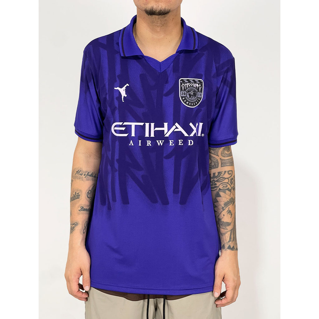 Camiseta Chronic de Time Tag Etihaxi Airweed - Roxo