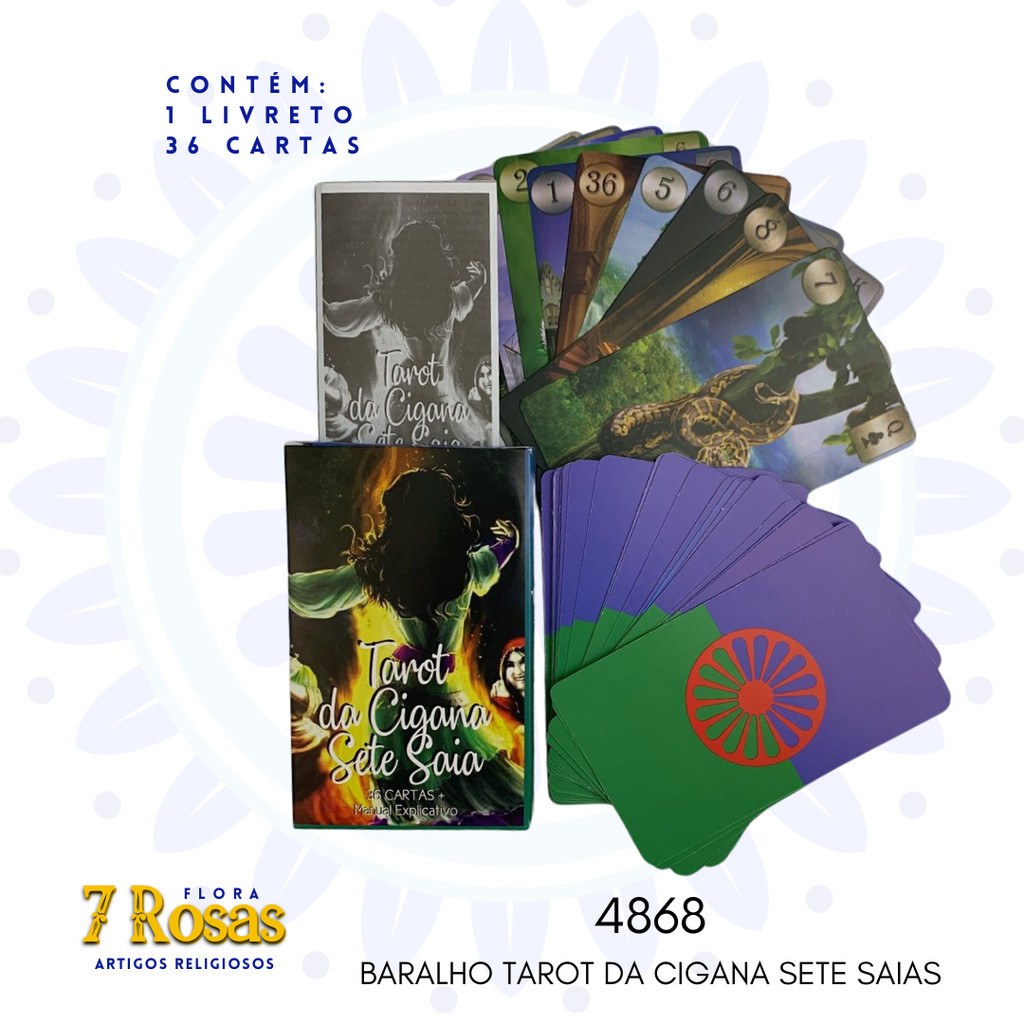 BARALHO TAROT DA CIGANA SETE SAIAS