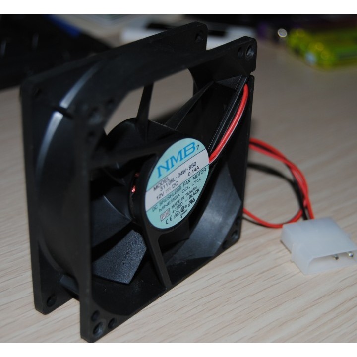 Ventilador de chassi de 8cm, ventilador silencioso de 8cm, promoção de acessórios de computador hidráulico removível