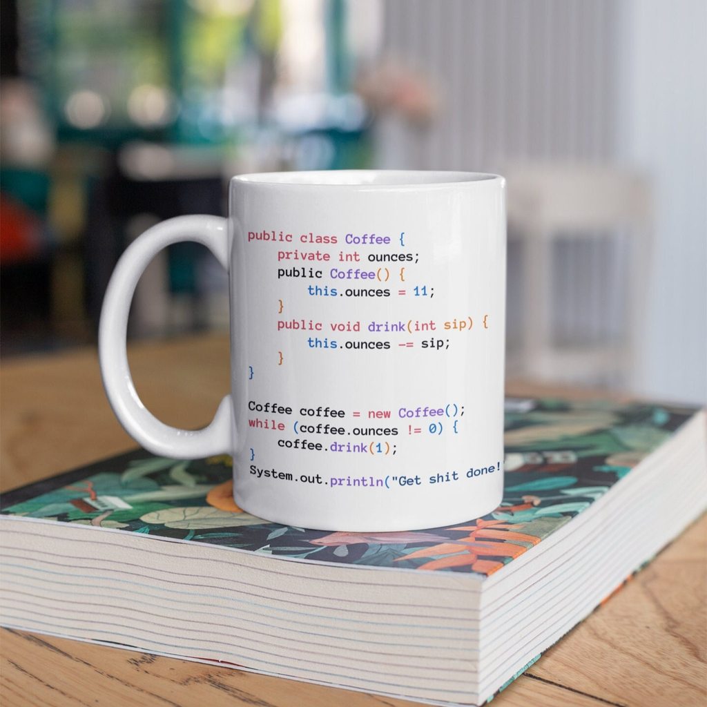 Java xícara de café caneca desenvolvedor código caneca programador criativo caneca cerâmica presente