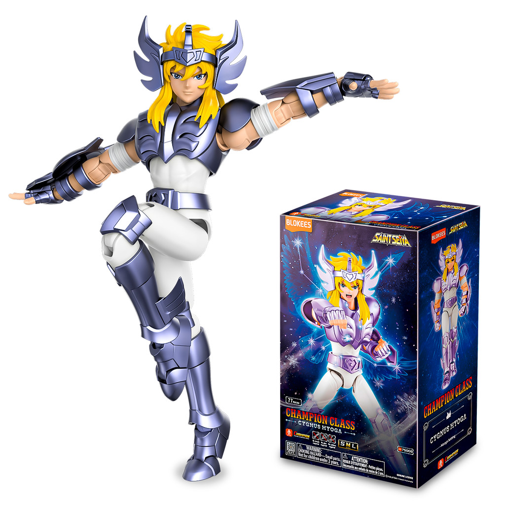 Boneco Blokees Saint Seiya Champion Class Cygnus Hyoga