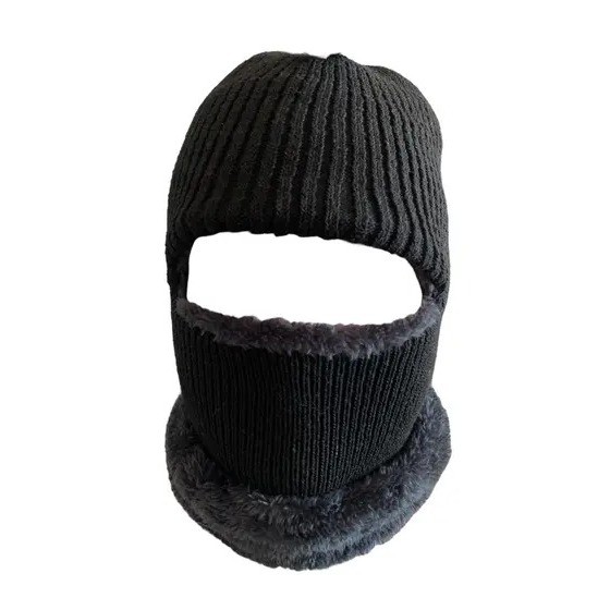 Touca Balaclava Térmica Forrada Unissex Gorro Inverno Frio Extremo Moto Bike Ski Preto