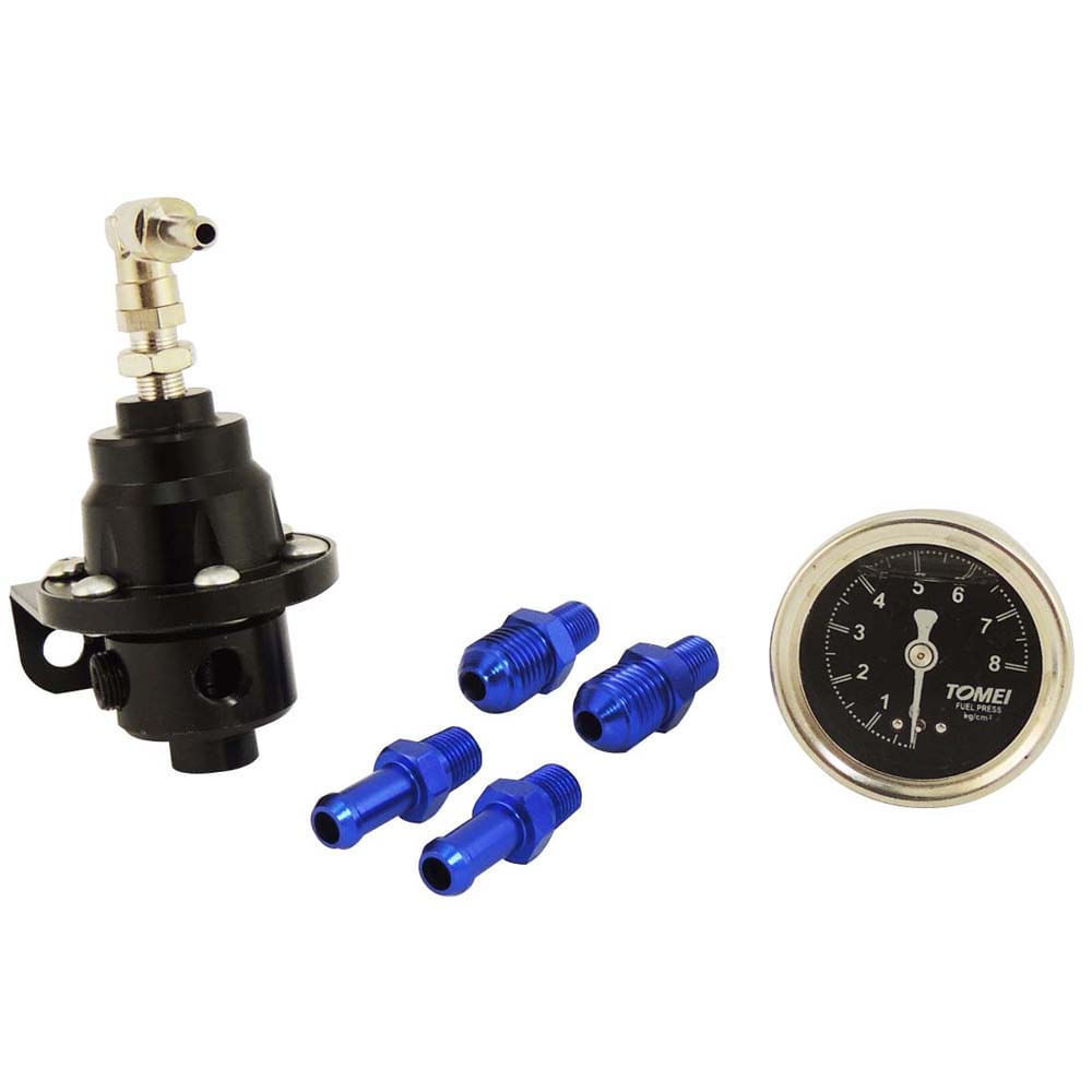 DOSADOR DE COMBUSTÍVEL 1:1 PARA MOTORES INJETADOS EM ALUMÍNIO BILLET COM MANÔMETRO DE COMBUSTÍVEL 160PSI INCORPORADO