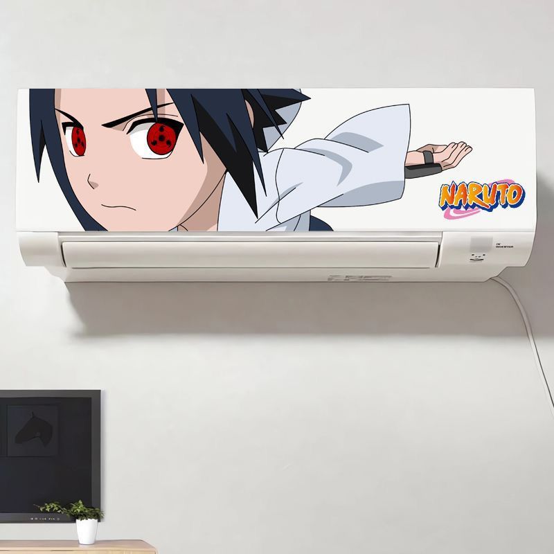Naruto máquina de suspensão adesivo de ar condicionado Uzumaki naruto Itachi deus Anime adesivo de parede máquina de sus