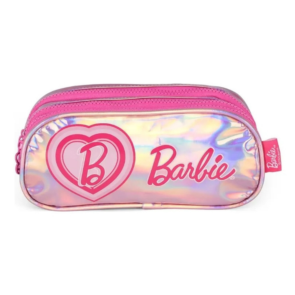 Estojo Escolar Infantil Triplo Luxcel Barbie