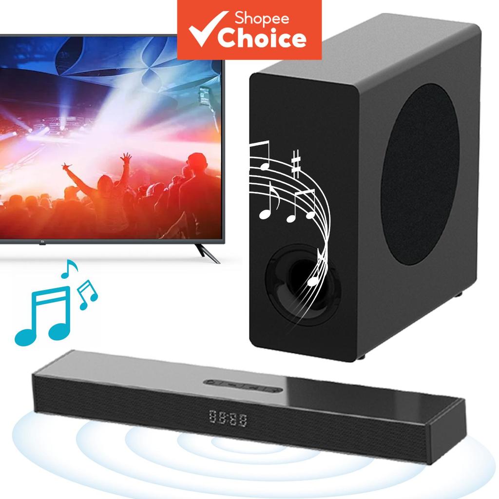 Soundbar com Subwoofer Ultraprofundo, Sistema de Áudio 3D Imersivo, Caixa de Som para TV com Diversos Modos de Som para