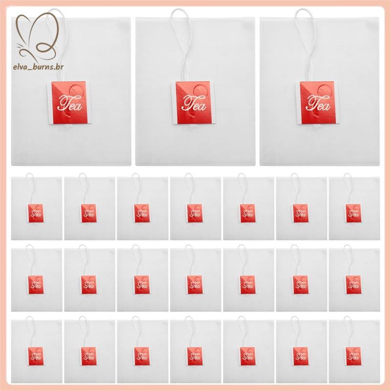 [elva_burns.br] 100 Unidades Infusor De Saquinhos De Chá Com Selo De Cura De Corda 7 x 6 Cm Saquinho De Papel Filtro De