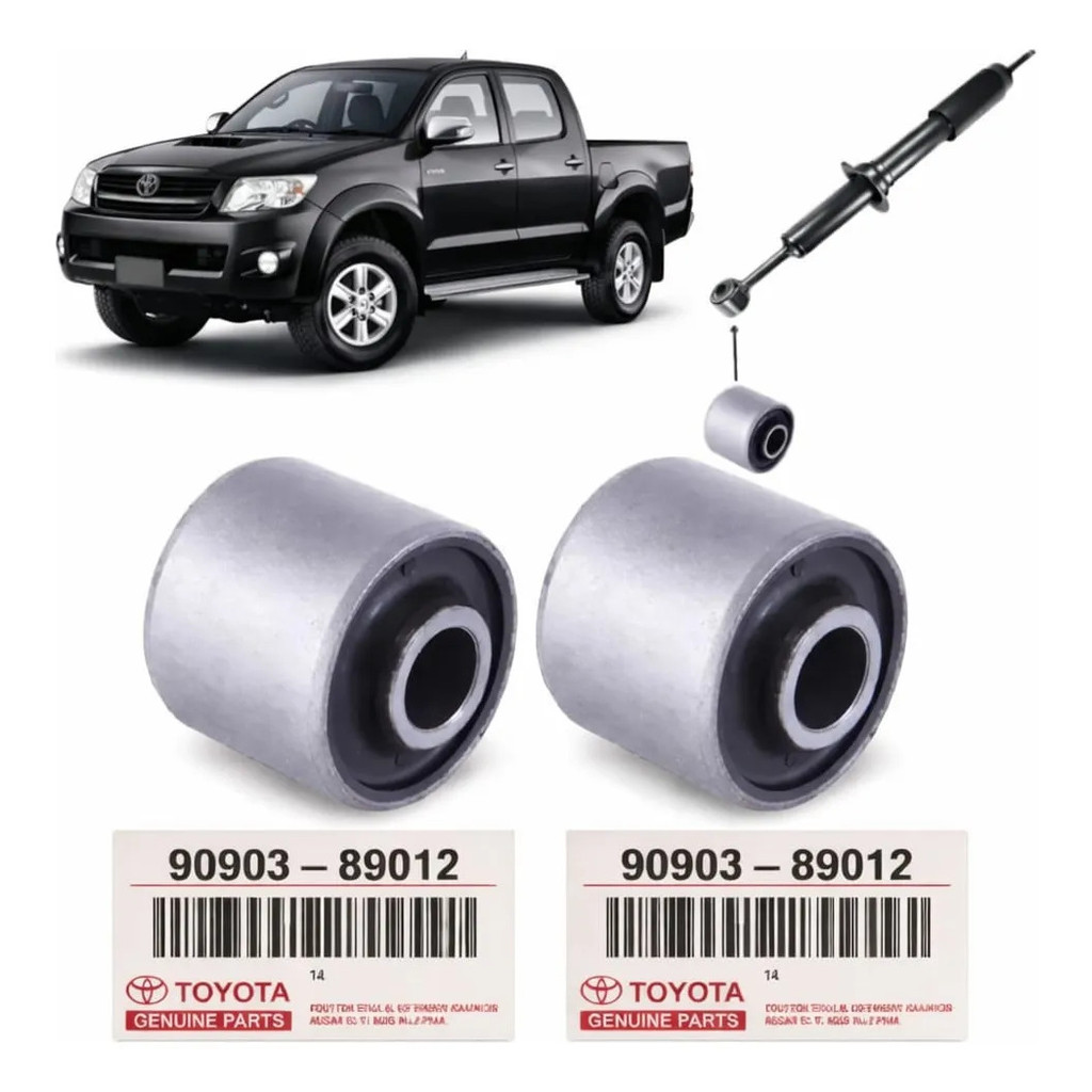 Par Bucha Amortecedor Dianteir Toyota Hilux 90903-89012 40mm