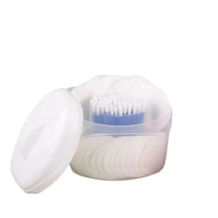 Porta Algodão E Cotonete Organizador Bebê Plástico - Nitron