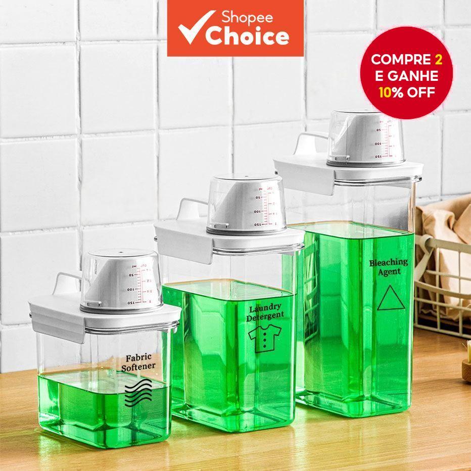 Novo 1PC Caixa de Armazenamento de Detergente para Roupa de Grande Capacidade - Recipiente...