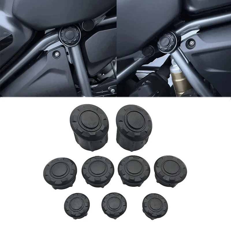 Tampas de Buraco do Quadro para BMW R1200GS / R1250GS (2014-2023) - Acessórios de Motocicleta