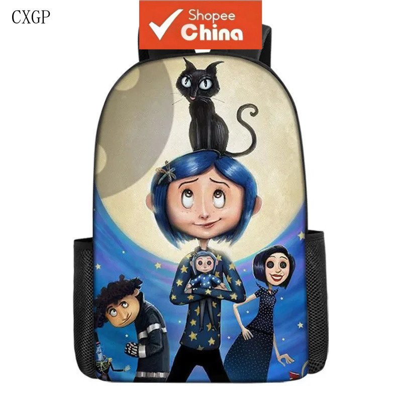 Mochila Escolar, Coraline & Cat 2025 A EVK9
