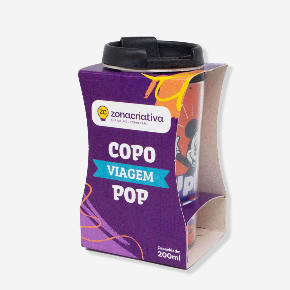 Detalhes do Copo Viagem Infantil Pop Mickey Mouse - Disney