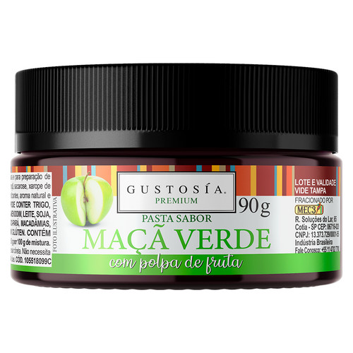 Pasta Saborizante Maçã Verde Gustosía Premium Mec3 90g em Oferta na Shopee