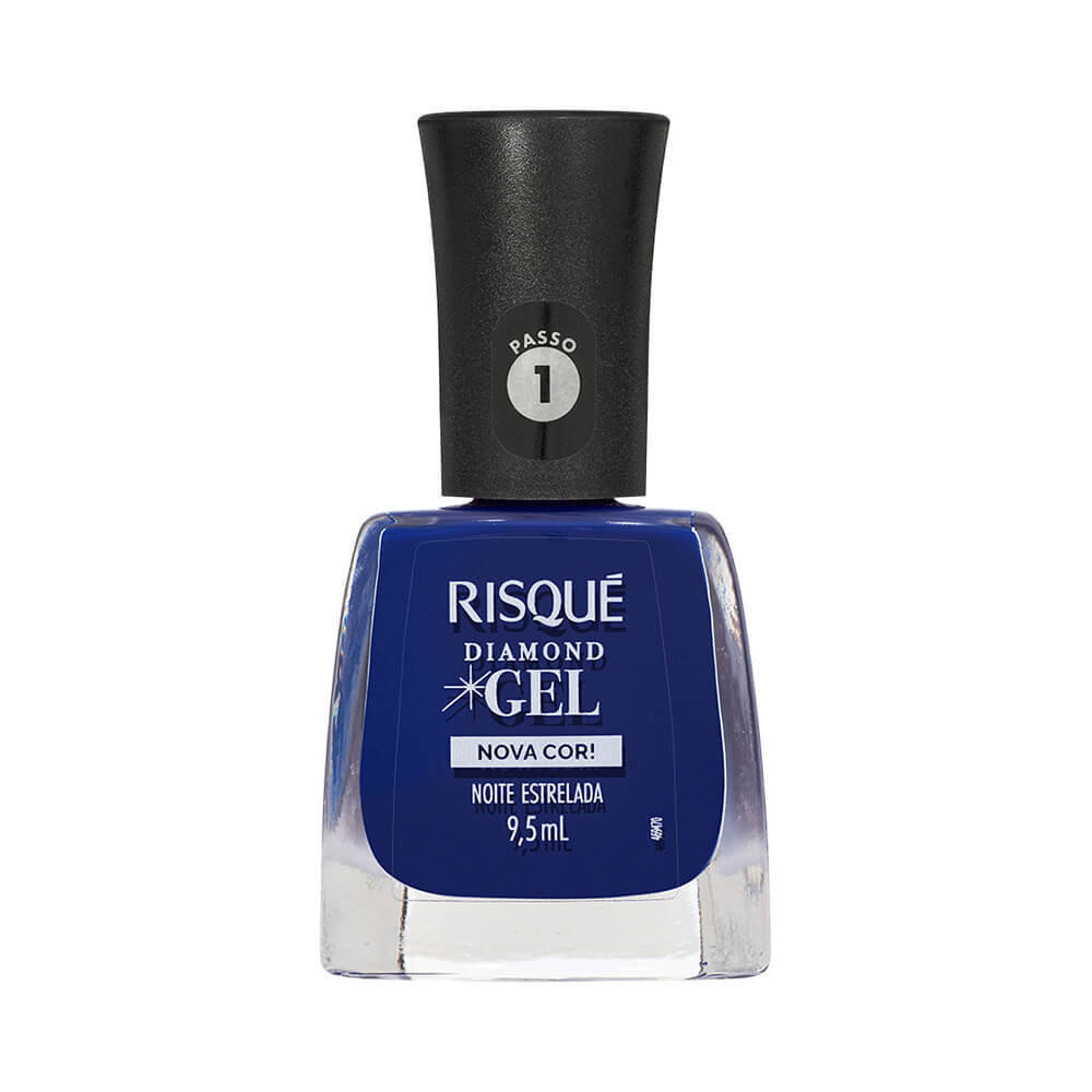 Esmalte Risqué Diamond Gel Nova Cor Noite Estrelada em Oferta na Shopee