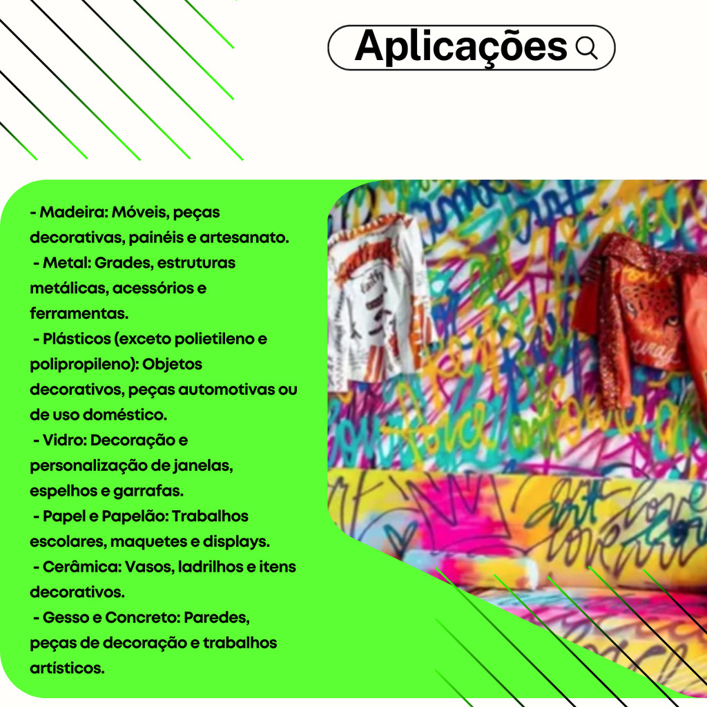 Tinta Spray Aerossol Fluorescente Verde 350ml/250g Tekbond · foto 2