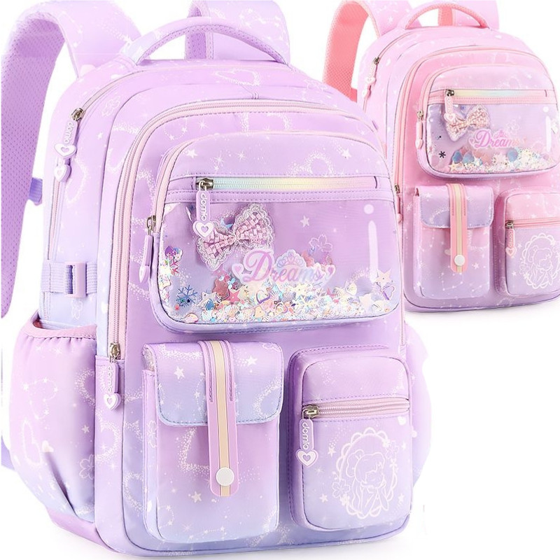 Mochila Escolar Menina Abertura 180° Grande Capacidade Juvenil Leve Reforçada Princesa Viagem Passeio em Oferta na Shopee