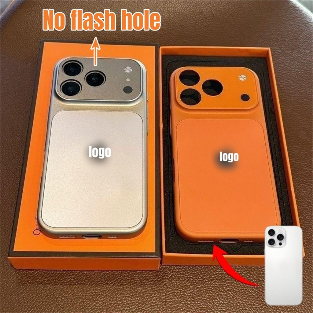 Capa Sem Furo De flash Para iPhone 17 Pro Max 17 Air 16 15 14 13 Cobertura Total Restaurar Apple 17 Traseira Rígida Acrí