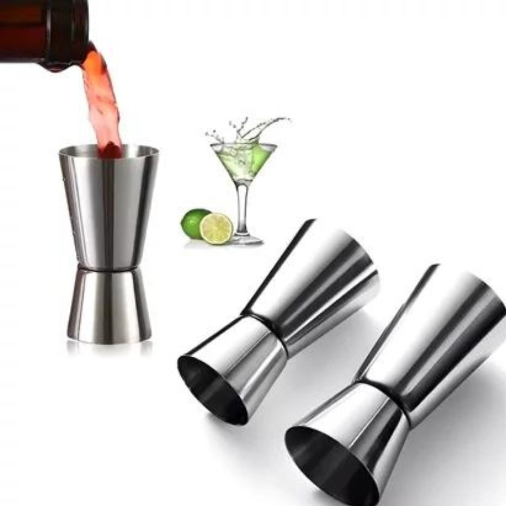 Copo Dosador Duplo De Bebidas Dricks Shot Coquetéis Medidor Coquetel Inox Barman