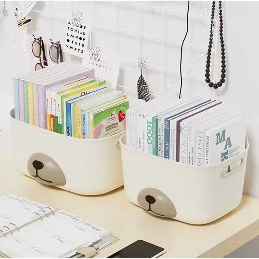 Cesto Organizador de Urso Multiuso Cesto Plastico Organizador com Mini Ferramentas de Montagem 14x26x19cm - HU71812