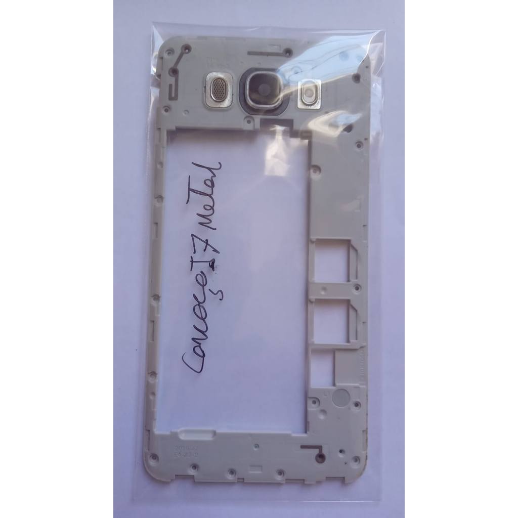 Carcaça Traseira J7 Metal / Com Lente / Frame J7 Metal / Tampa da Placa J7 Metal