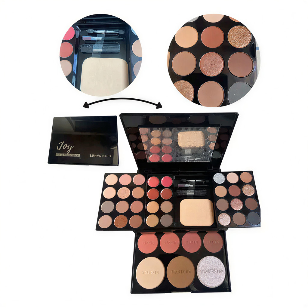 Kit de Maquiagem Completo Sarah’s Beauty Joy S6382 Maleta Organizadora Presente Feminino