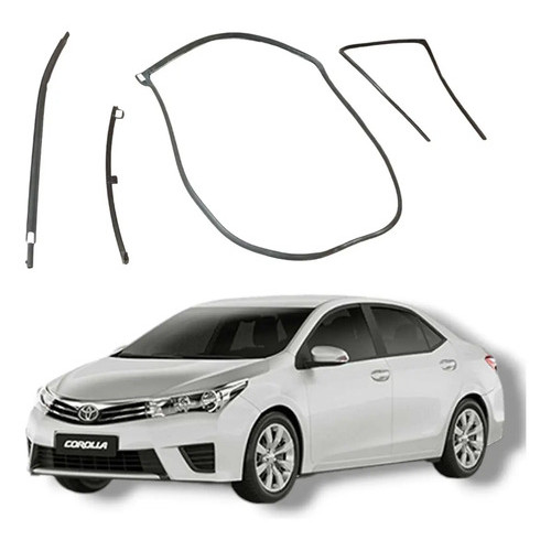 Jogo Borracha Porta Traseira Direita Toyota Corolla 2016