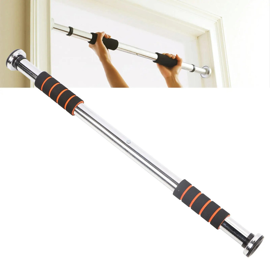 Barra fixa de parede 62 até 100cm Ajustável Fitness Musculação pesos banco de academia para treino em casa