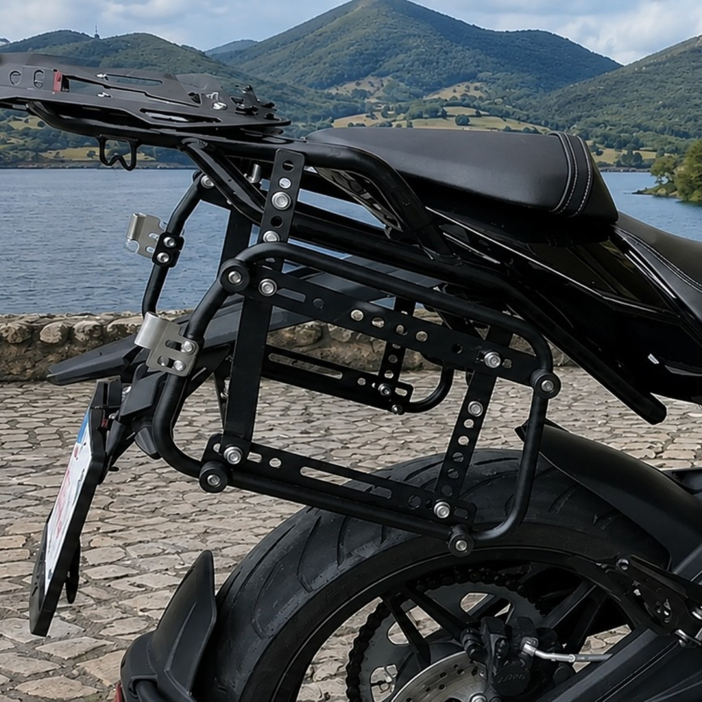 Suporte Para Bau Lateral Universal Alforge Resistente Motos