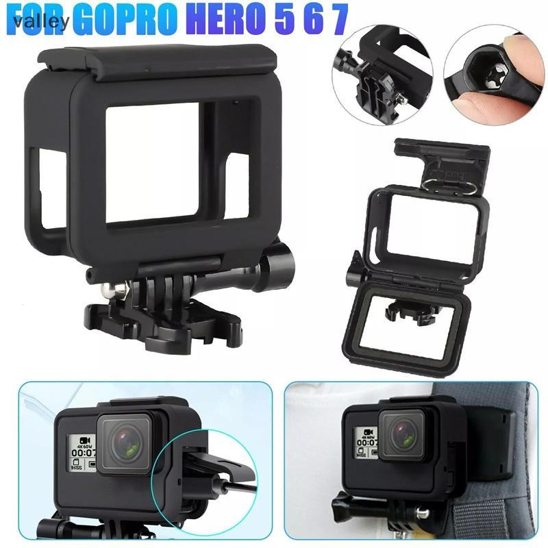 [VLY] Capa Protetora Para GoPro Hero 7 6 5 Action Camera Border Cover Filmadora Habitação Mount Acessório [BR]