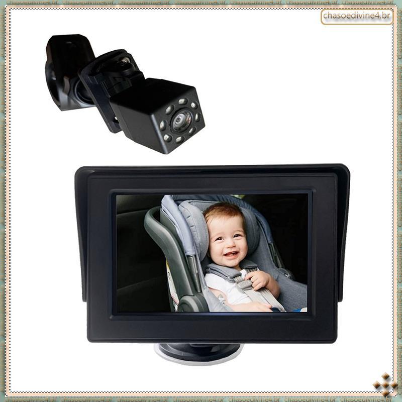 [Ykr] Câmera De Carro Para Bebê , Espelho Retrovisor De Monitor De 4.3 Polegadas , Com Assento De Observar O