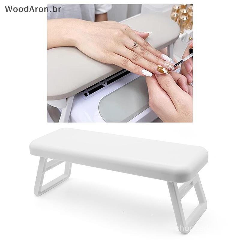 WoodAron Dobrável Nail Art Travesseiro De Mão Para Unhas Com Tapete Conjunto Mesa De Manicure Almofada Suporte De Apoios