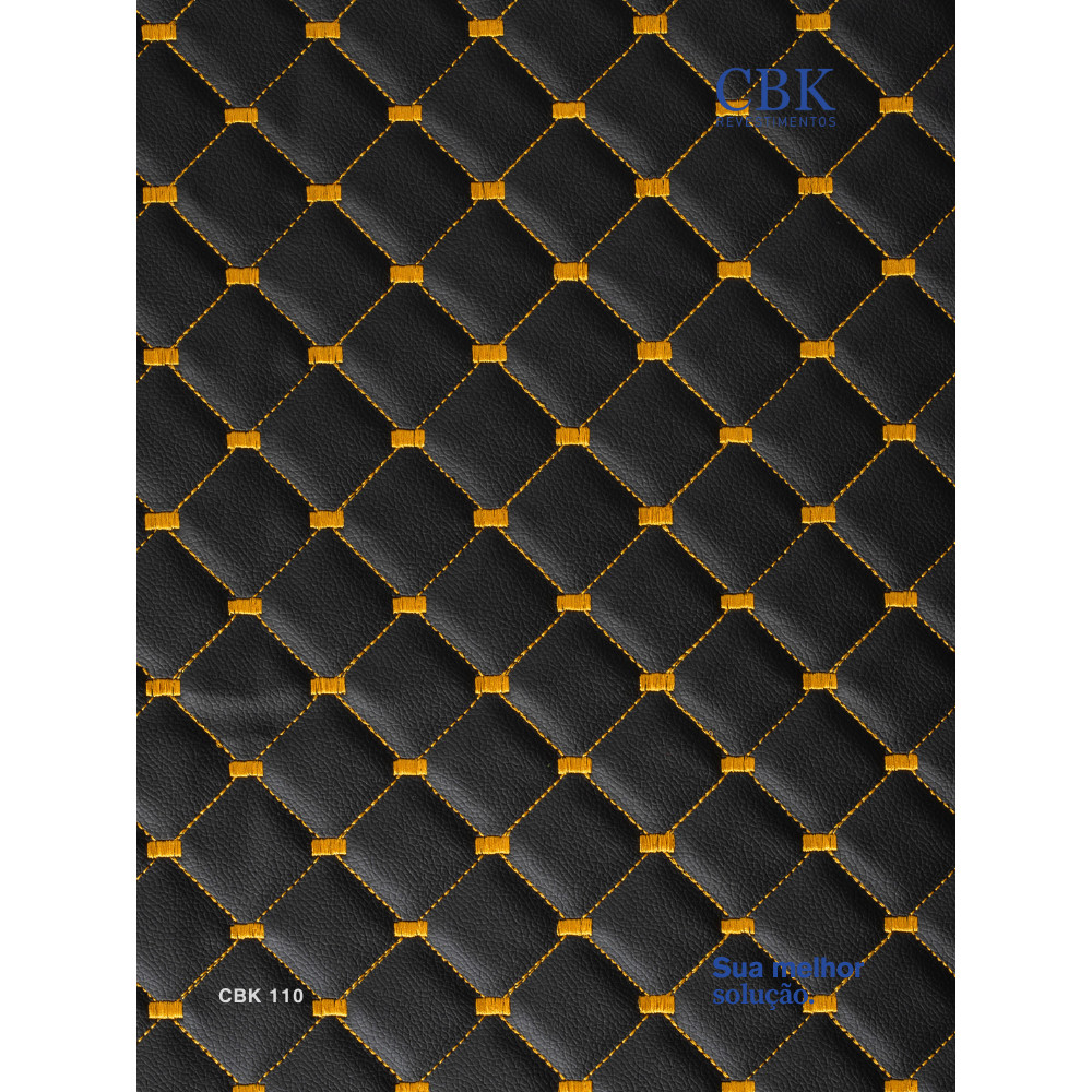 Courvin Automotivo Costura Diamante CBK Tecido Sintético Decoração DIY 1,40 m (L) x 1,00 m (C)