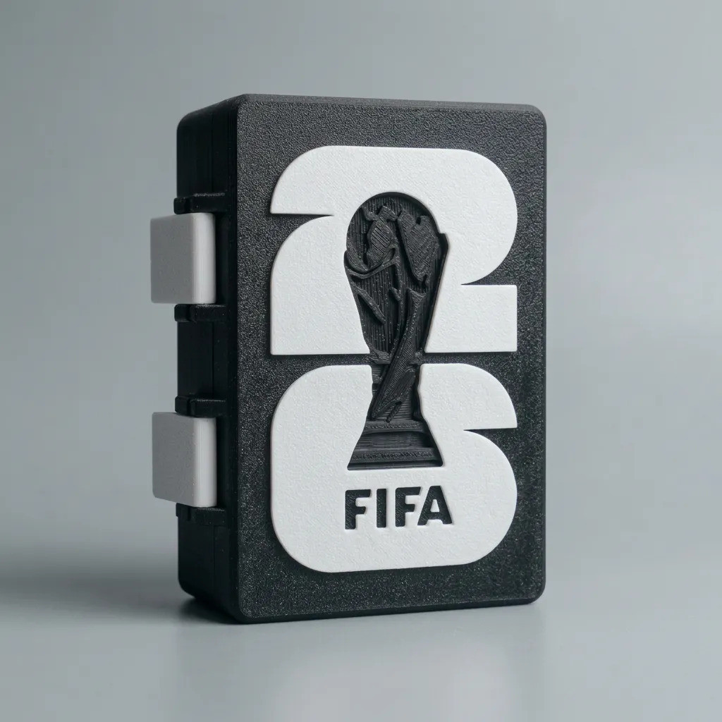 Porta Figurinhas Duplo Caixa Tema Copa Do Mundo 2026 Brasil