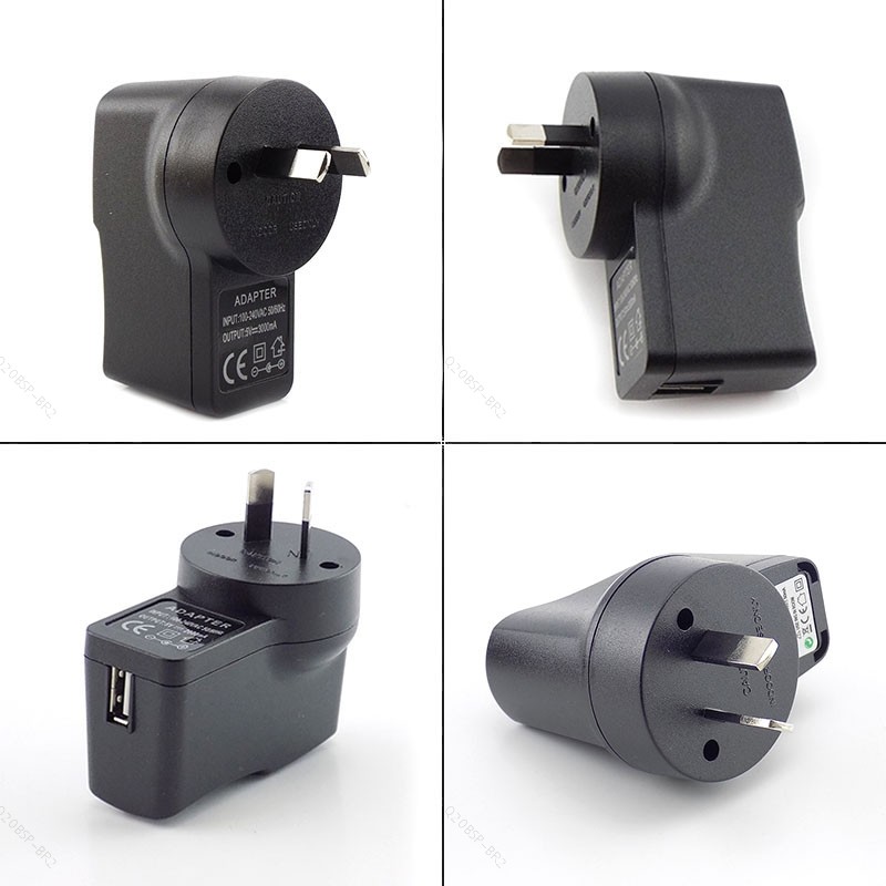 Austrália AU Plug Adaptador 5V 1A 2A 3A USB Carregador De Parede Fonte Alimentação Viagem AC Carregamento Universal BR20