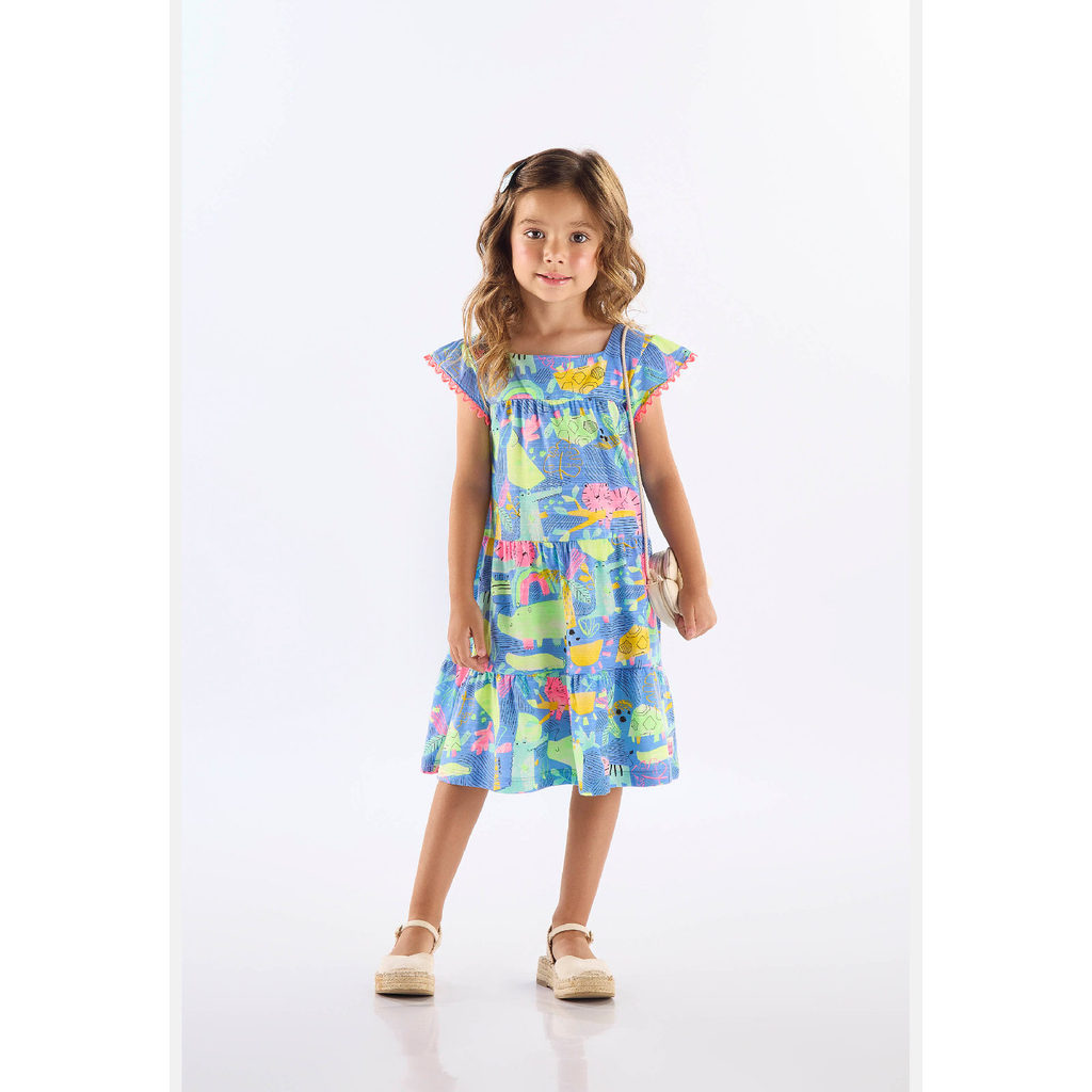 Vestido Infantil em Algodão Flamê Up Baby
