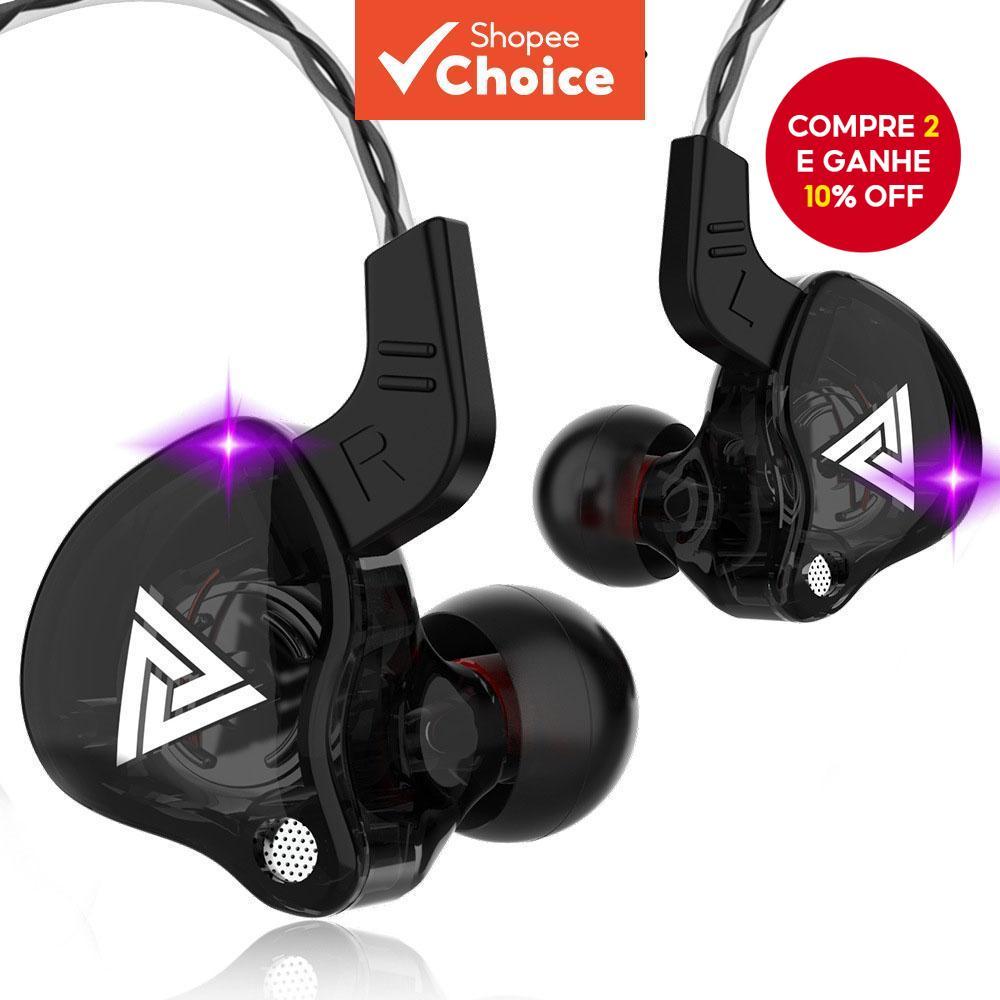 Vitog Ak6 Fones de Ouvido Fio 3.5 Mm Microfone de Alta Qualidade Super Cancelamento de Ruído Esporte Correndo Fita P — R$ 35,90 em Shopee