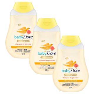 Kit 3 Shampoo Dove Baby Hidratação Glicerinada 400ml em Oferta na Shopee