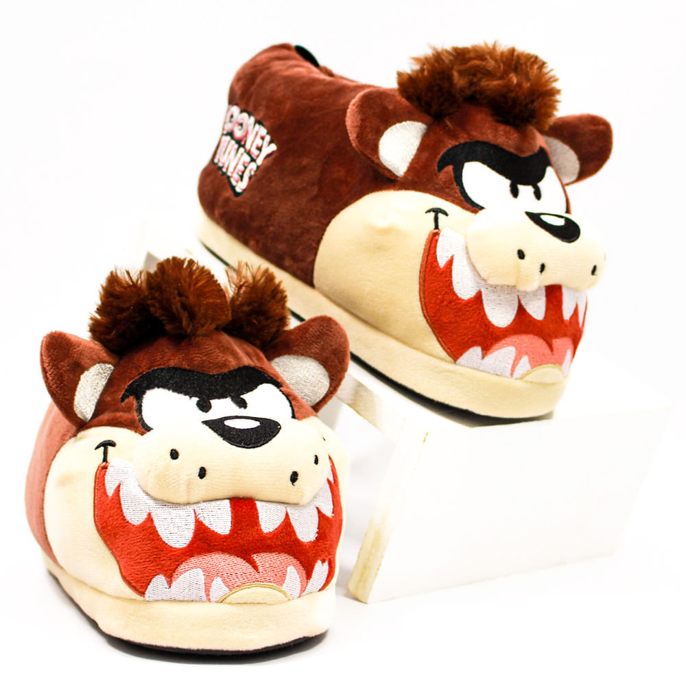 Pantufa 3D Taz - Looney Tunes em Oferta na Shopee