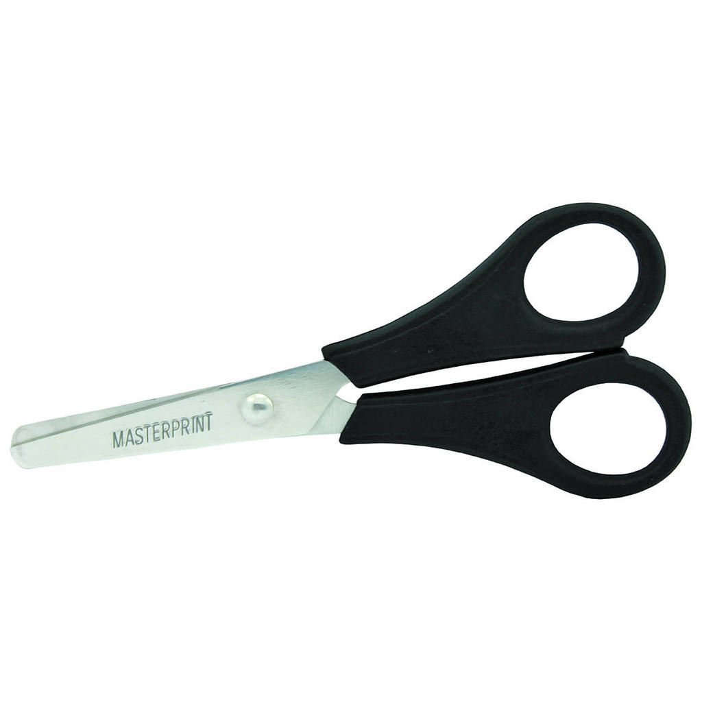 Tesoura Escolar Multiuso 13cm Lâmina de Aço Inox e Corpo Plástico MP502 Masterprint